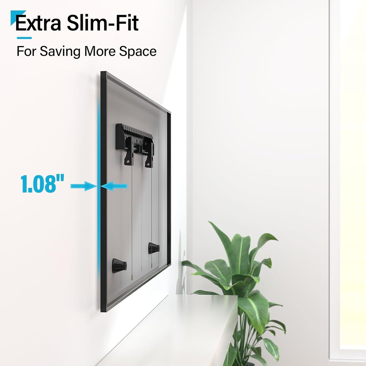 Supcline TV Wall Mount for 26-65 Inch TV up to 154 lbs, Studless Wall Mount TV Bracket with Max VESA 400x400mm, Low Profile Drywall TV Mount, Easy Install No Stud TV Mount