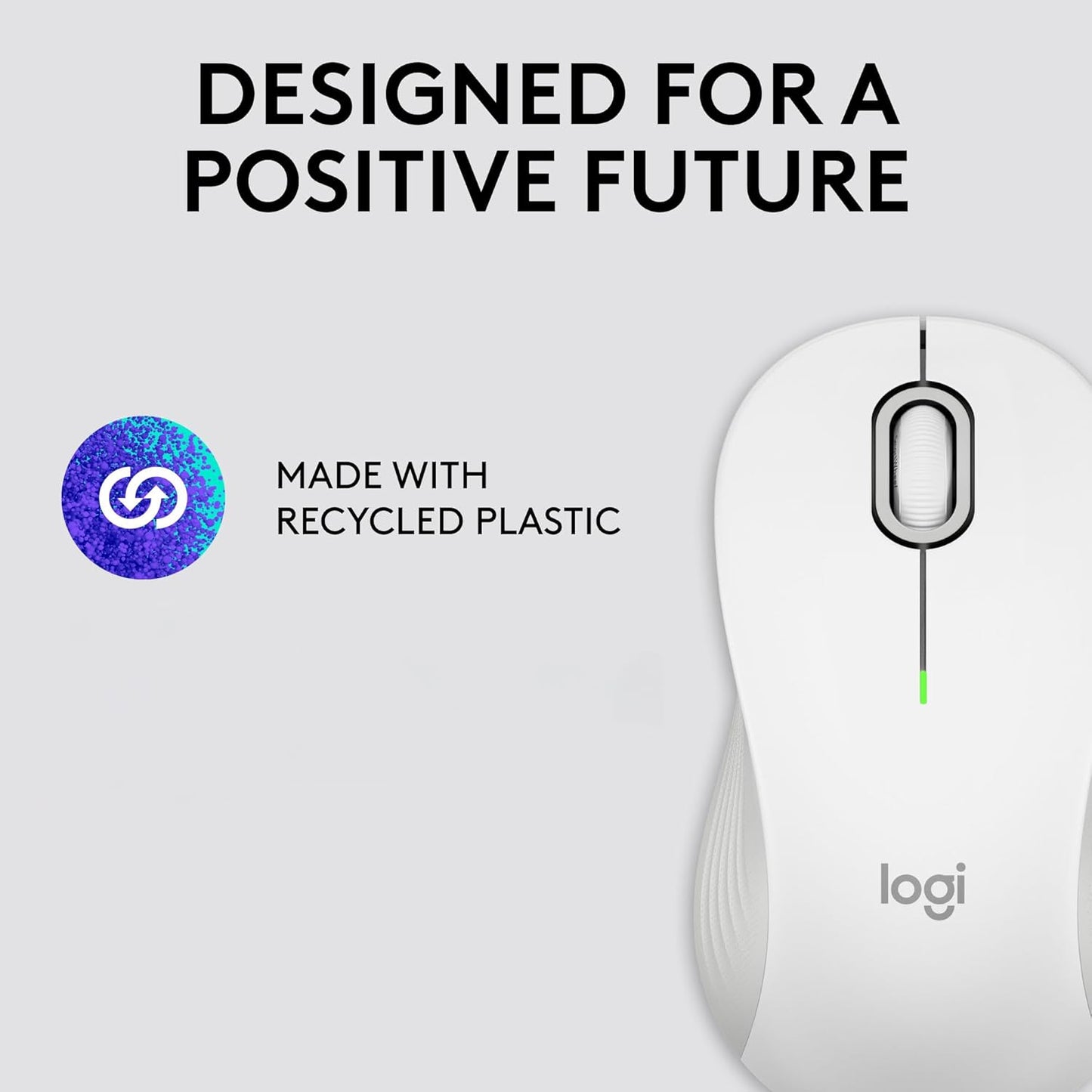 Logitech Signature M650 L Full Size Wireless Mouse - For Large Sized Hands, 2-Year Battery, Silent Clicks, Customizable Side Buttons, Bluetooth, for PC/Mac/Multi-Device/Chromebook - Black