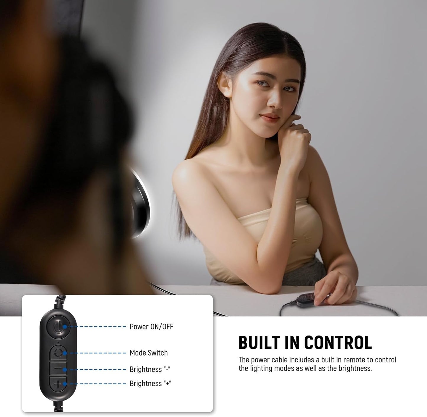 NEEWER BASICS 5" Ring Light for Video Conference Lighting, Clip on Light Kit with Desk Tripod for Monitor Laptop Computer Zoom Call Live Streaming Remote Working Learning Video Recording, BR60