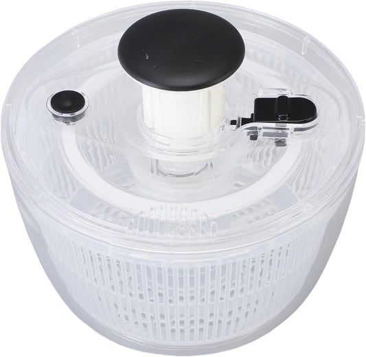Luocute Salad Spinner, Large Capacity Transparent Fruit and Vegetable Washer Suitable for Kitchen (L 5.91x9.65in)
