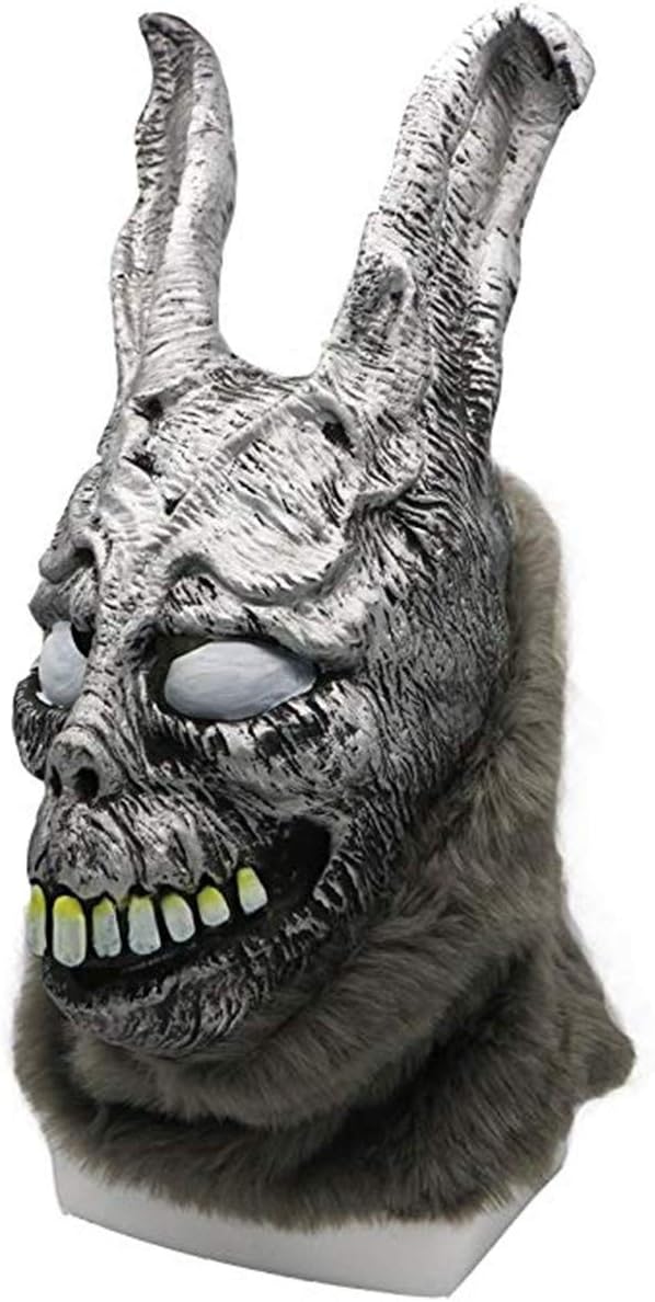 HOMELEX Frank Rabbit Mask Scary Donnie Darko Frank Mask Realistic Ghost Evil Bunny Headgear Halloween Cosplay Props for Adult