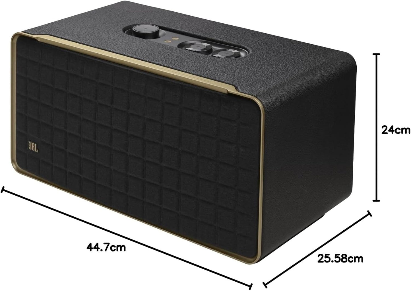 JBL Authentics 300 - Wireless Home Speaker, Music Streaming Services via Built-in Wi-Fi, Built in Battery, Built in Alexa and Google Assistant
