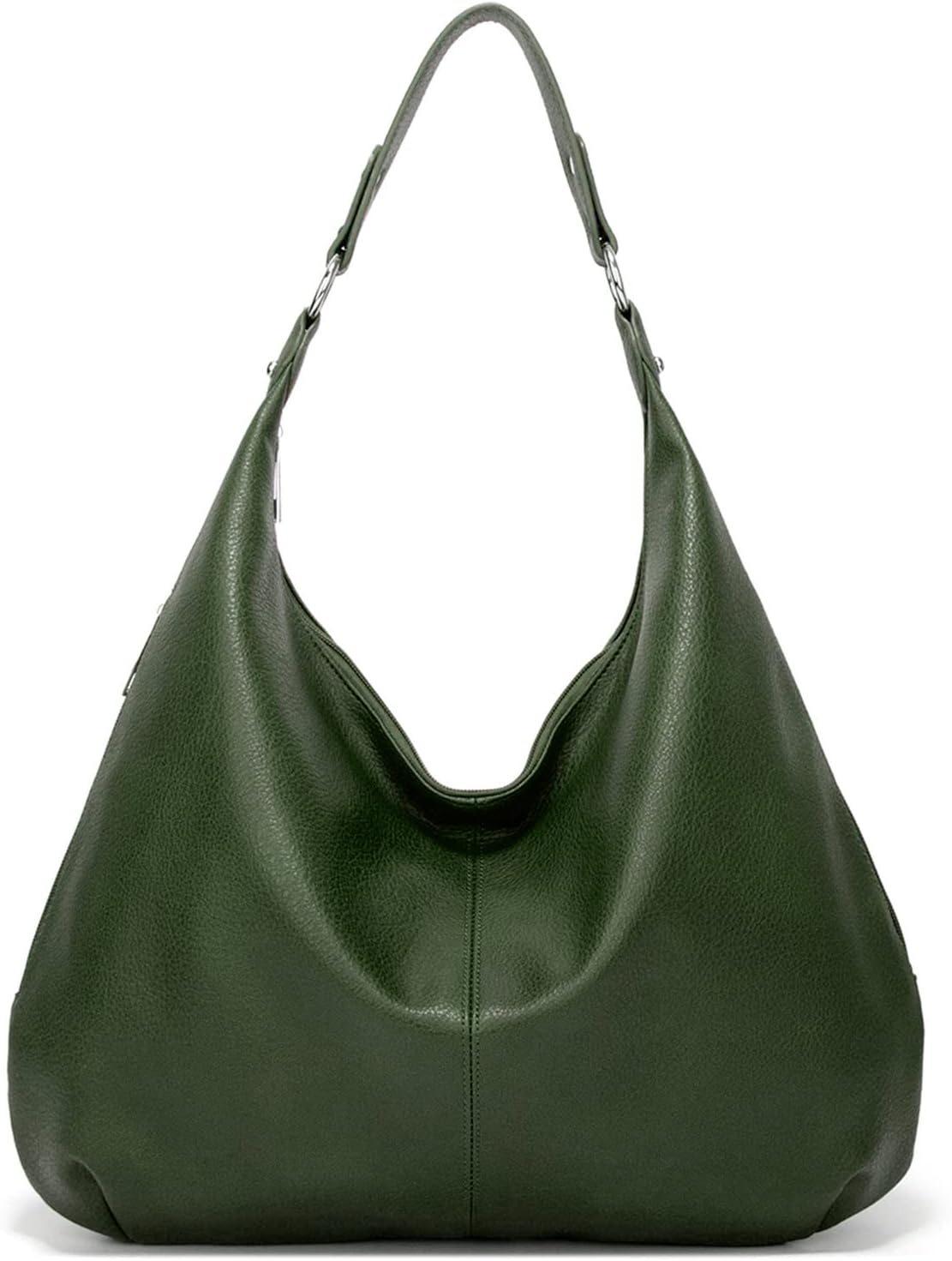 Ashioup Hobo Bags for Women Soft PU Leather Shoulder Bag Vintage Slouchy Handbag with Zipper