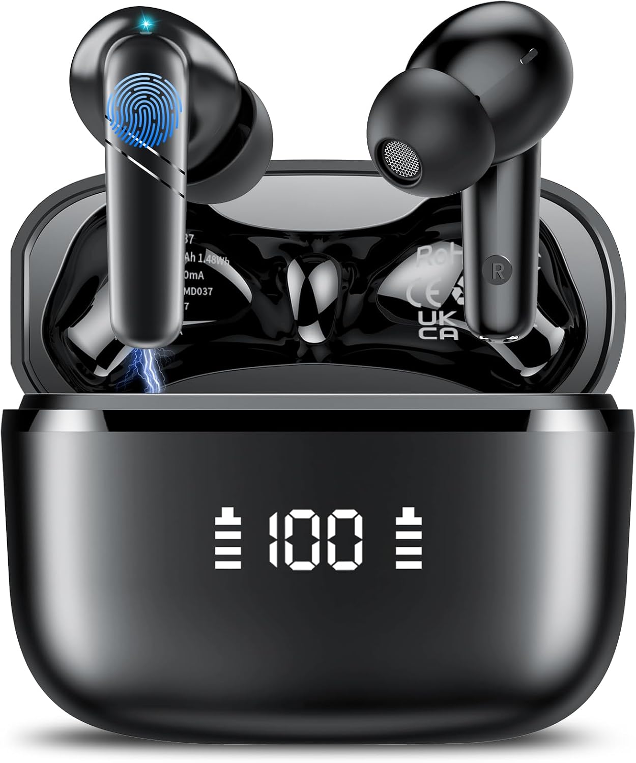 AI Translation Earbuds Real Time, 3-in-1 Language Translator Earbuds for 144 Languages & Accents Online Translation, 48H translate Earbuds with Bluetooth & APP for Travel/Business/Learning, Black