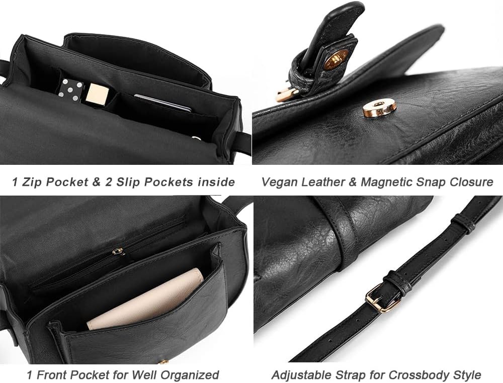 Crossbody Bags for Women Small Over the Shoulder Saddle Purses and Boho Cross body Handbags,Vegan Leather