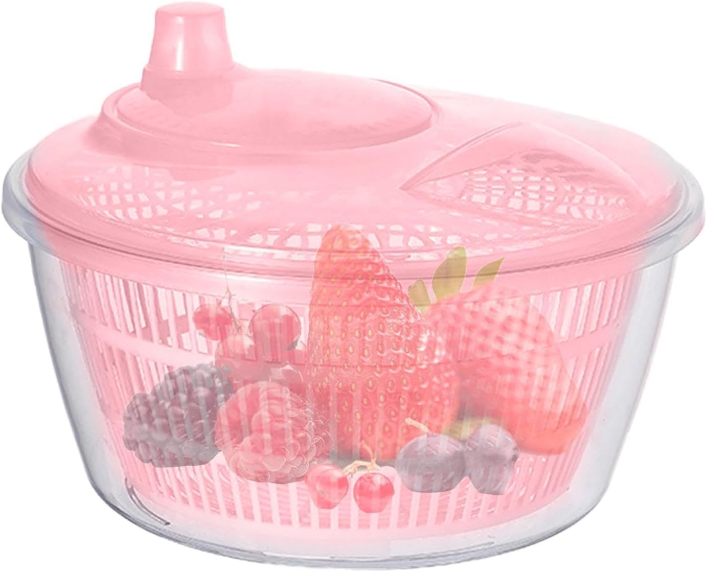 Lettuce Spinner - Fruit Washer Spinner | Lettuce Cleaner Spinner Large Salad Spinner, Fruit Washer Spinner Vegetable Dryer, Salad Spinner Lettuce Dryer Fruit Washer for Safe and Practical