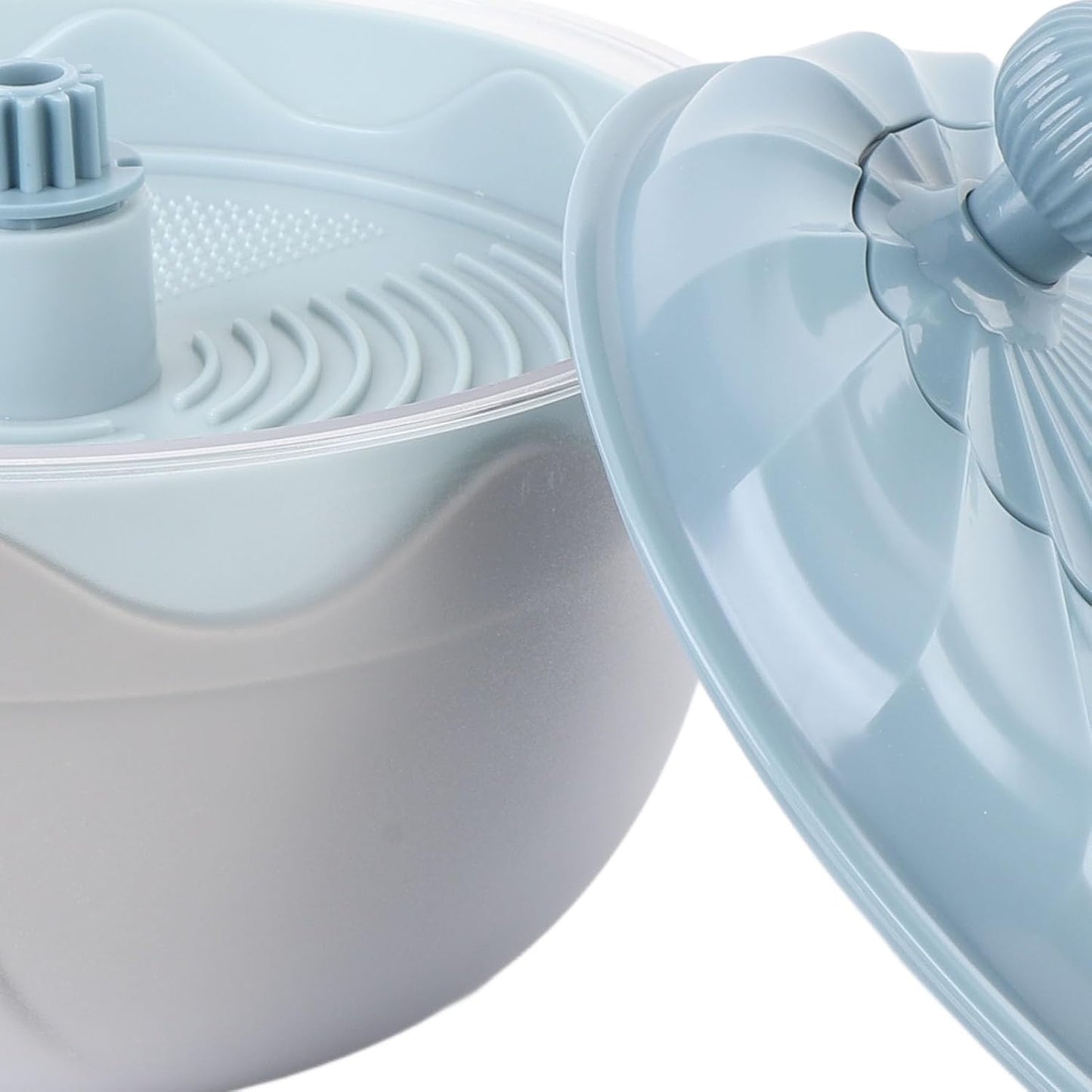 Salad Spinner Efficient Vegetable Washer and Salad Chopper for Home Kitchen Food Grade ABS Safe Material (Beige)