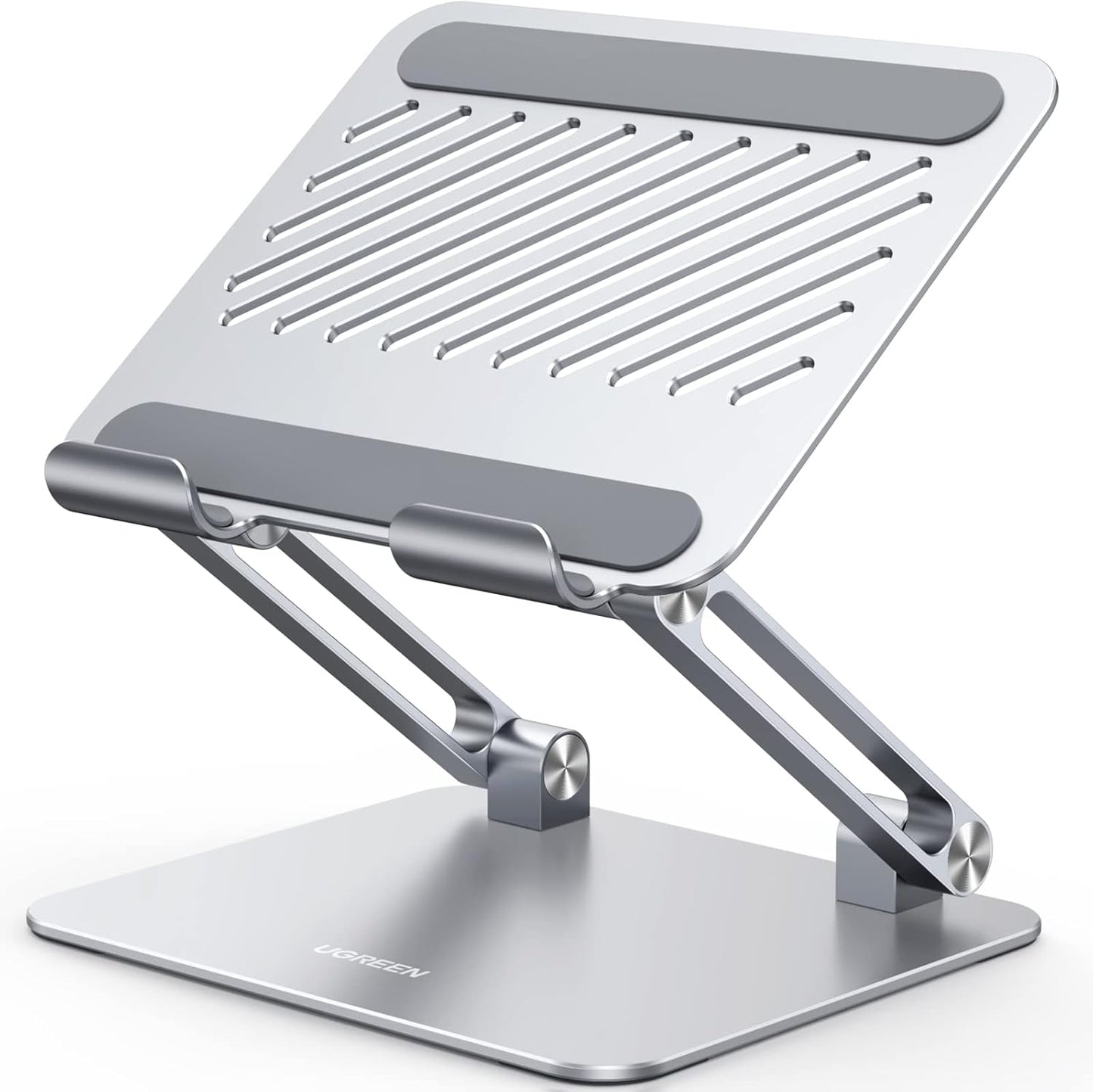 UGREEN Tablet Stand Holder for Desk, Aluminum Desktop Dock Adjustable Foldable Riser Compatible with iPad Pro 12.9, 9.7, 10.5, iPad Air, iPad mini, Surface Pro, Galaxy Tab, Black