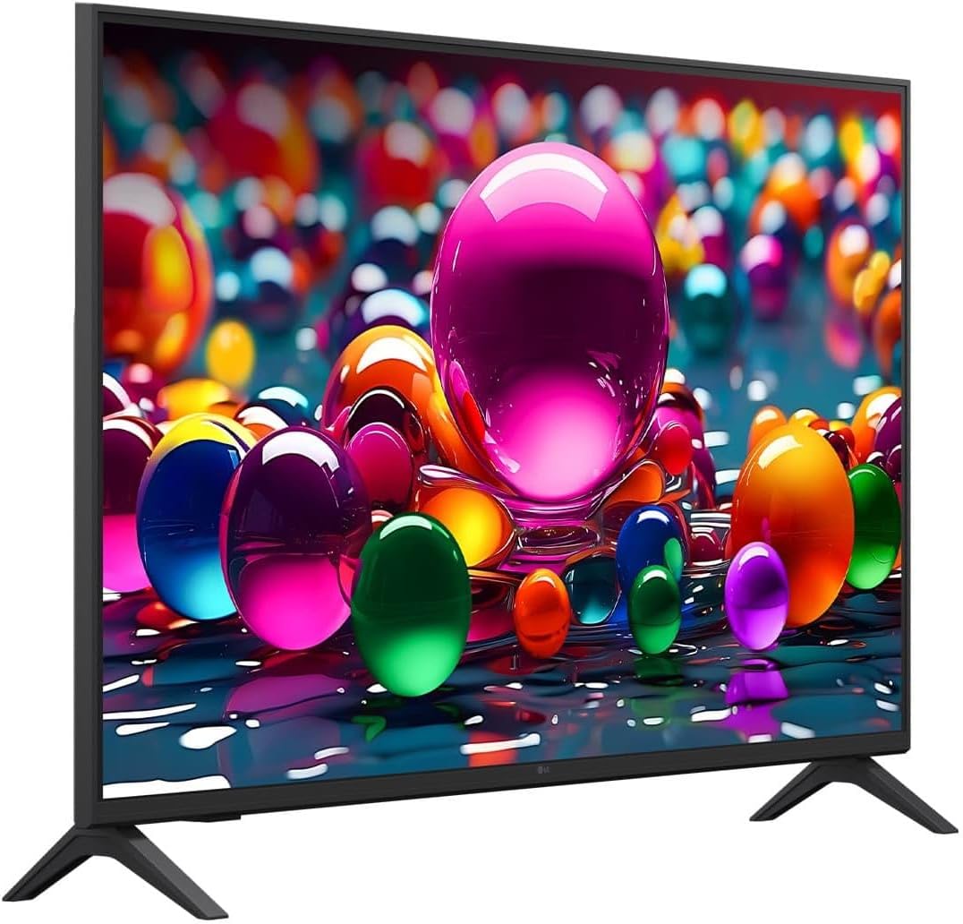 LG 43-Inch UA7700 Series 4K Smart TV - α7 AI Processor 4K, Dynamic Tone Mapping, Alexa Ready, HDR10, HGIG, ALLM, WebOS 25, Wi-Fi, Bluetooth, AI Upscaling, AI Sound, LG Channels (43UA7700PUB, 2025)