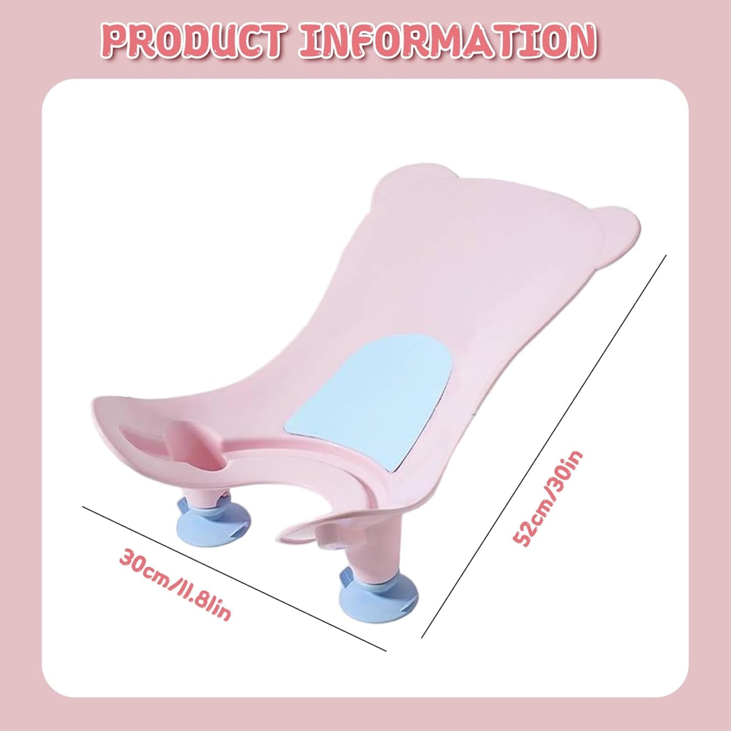 Baby Sink Bath with Suction Cup, Portable Sink Baby Bath with Hanging Hole, Buttock Support Washing Tool for Counter Bathtub Daily Use| Bather for