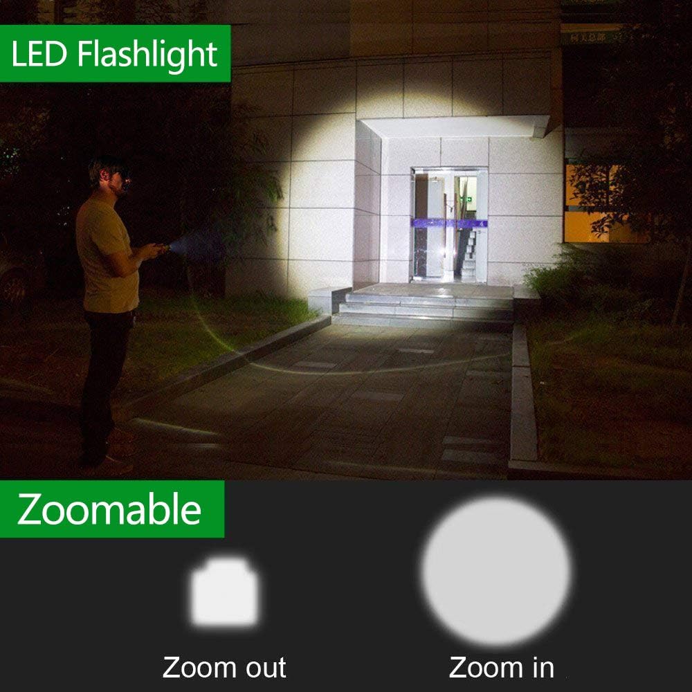 Flashlight Rechargeable 5 Modes of 10000 High Lumen,IPX6 Waterproof Flashlight,LED Flashlight Ultra Bright,Portable Flashlight for Outdoor Activities Such as Camping,Cycling,Mountain