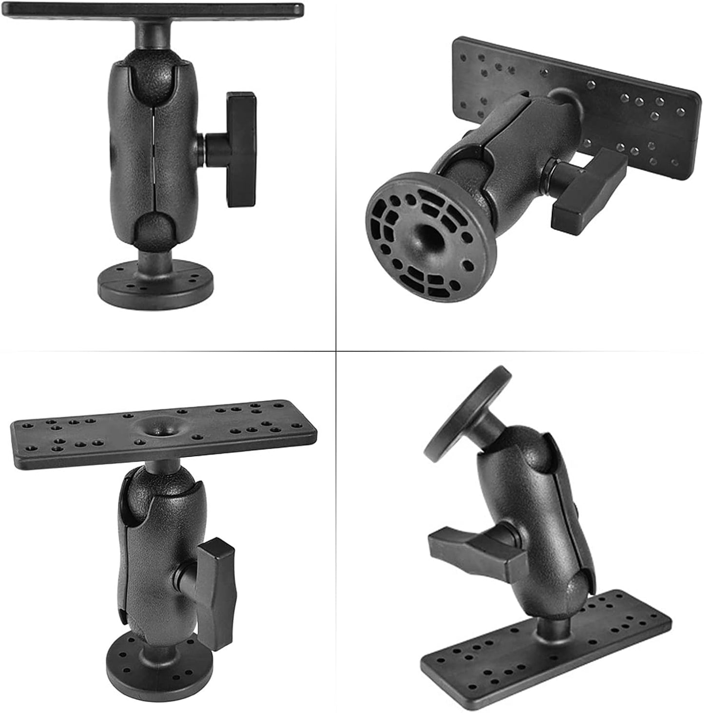 XINZY Portable Kayak Fishfinders Holder Fish Finder Ball Mount Base 360° Swivel Fish Finder Mount Fish Finder Kayak Accessory