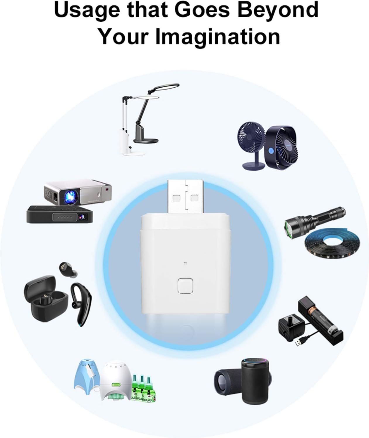 Purilite Select Smart USB Adapter – App-Controlled, Voice-Activated, Pocket-Sized Power Management