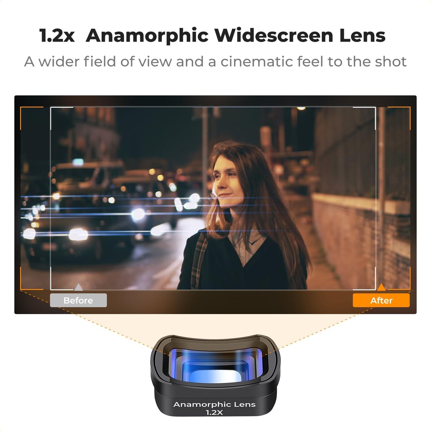 K&F Concept Wide-Angle Lens Compatible with DJI Osmo Pocket 3, Magnetic Attach/Multi-Coated/Optical Glass