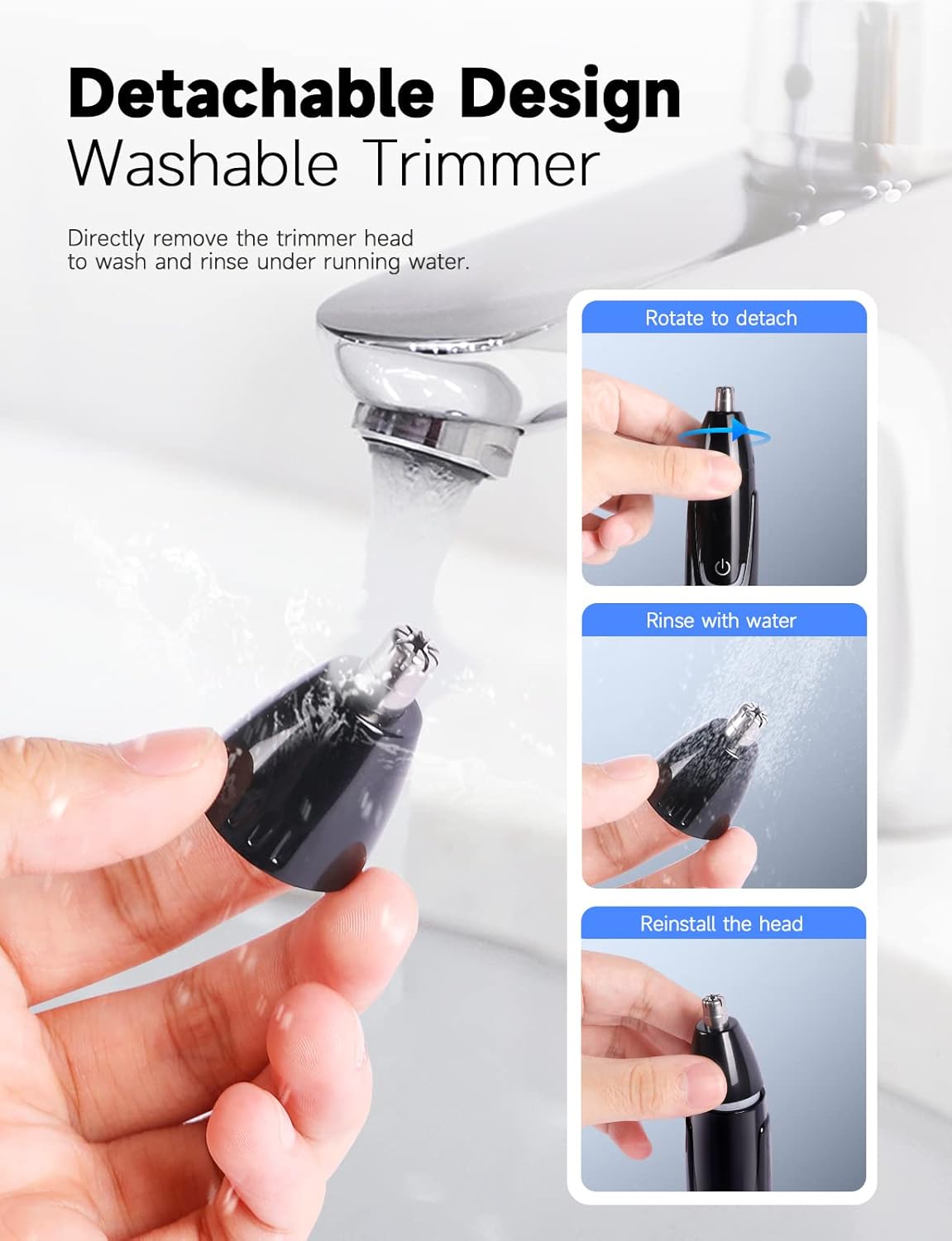 Purilite Select Rechargeable Ear and Nose Hair Trimmer