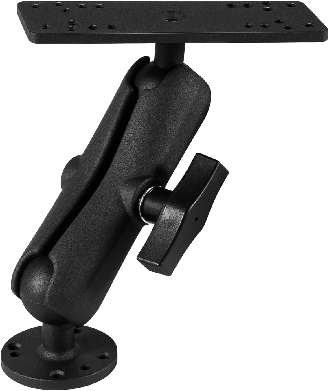 Bzsunway Medium Arm Marine Electronic/Depth Fish Finder Mount with 1.5" / C Size Ball, Medium Arm Marine Electronic/Depth Finder Mount, Suitable for Garmin, Lowrance and Helix 8-10