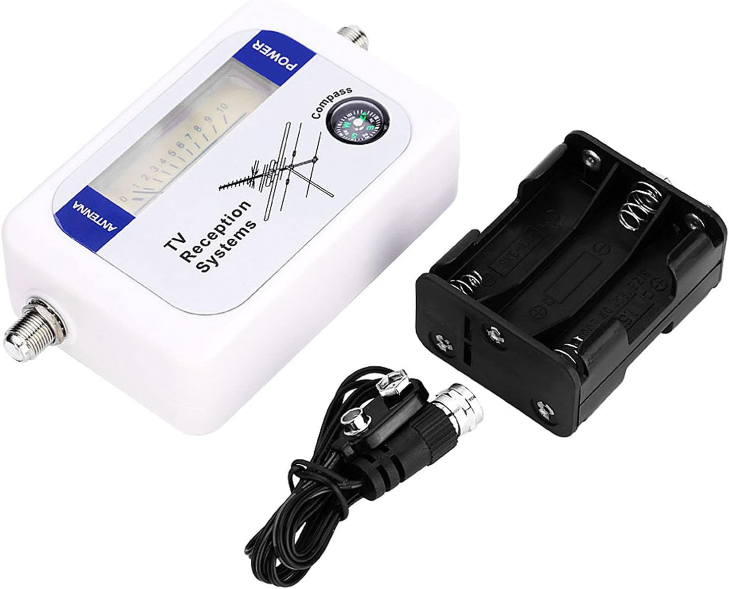 Mini Finder Digital TV Strength Meter Detector Receiver with Backlight. Elegant Exterior, Excellent Sensitivity for Remote Satellite Antennas