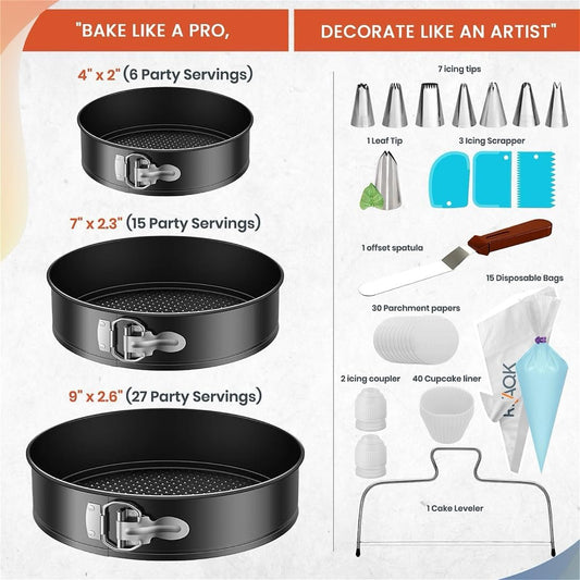 Purilite Select Stainless Steel Cake Decorating Kit