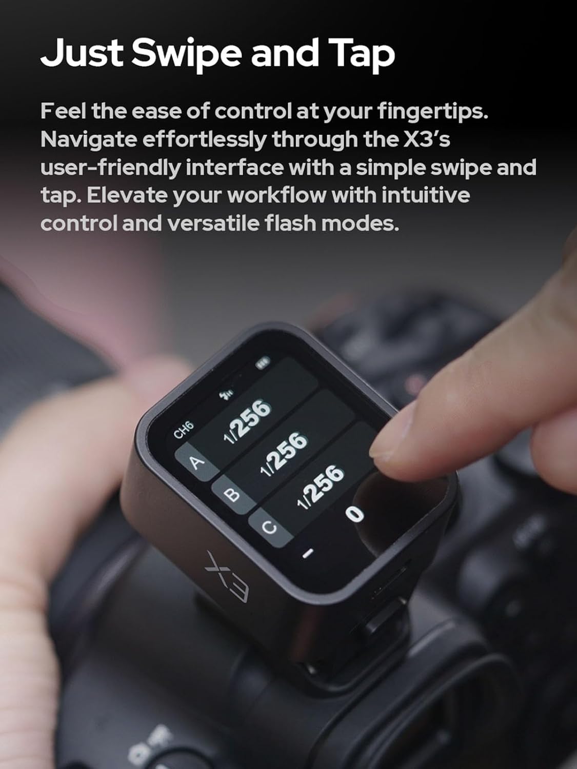Godox X3S X3 S X3-S TTL Wireless Flash Trigger for Sony Camera, OLED Touchscreen Flash Transmitter,Built-in Lithium Battery Support Quick Charge(Godox Xpro-S/XProII-S Upgrade Version)