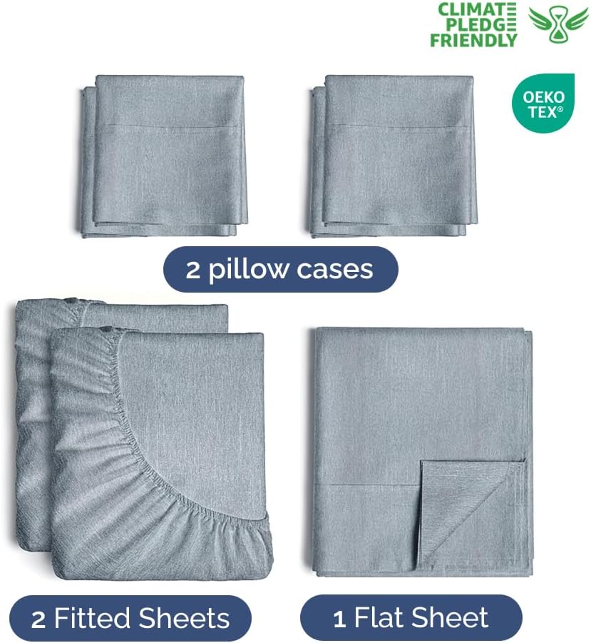 Extra Deep Queen Sheet Set - 6 Piece Breathable & Cooling Sheets - Hotel Luxury Bed Sheets Set - Easy & Secure Fit - Soft, Wrinkle Free & Comfy Sheets Set - White Sheet Set w/Extra Deep Pockets