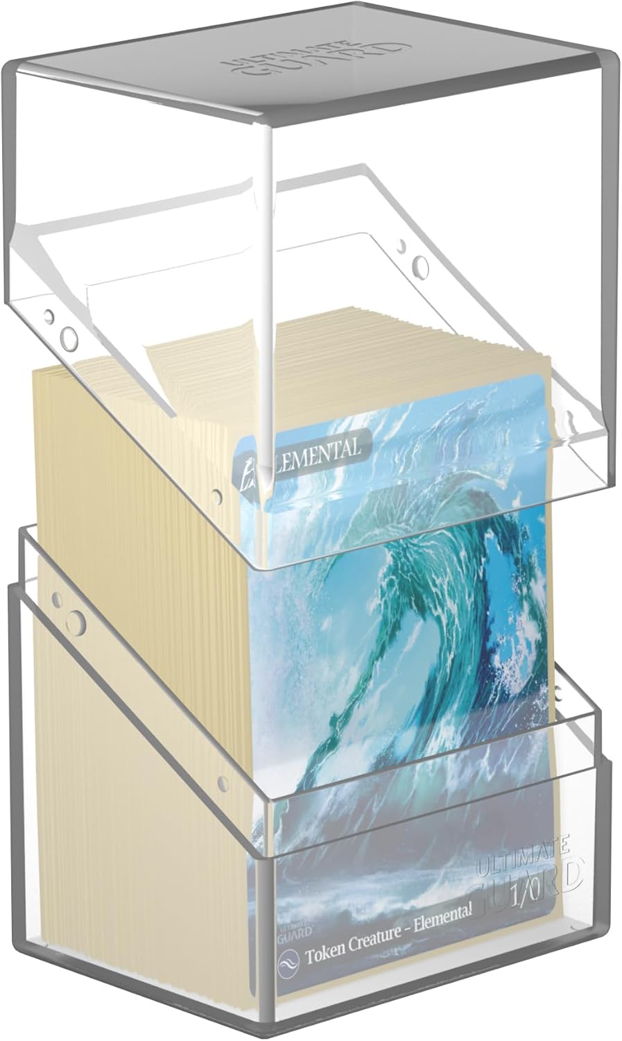 Ultimate Guard Boulder 100+ Classic, Deck Case for 100 Double-Sleeved TCG Cards, Onyx, Secure & Durable Storage for Trading Card Games, Soft-Touch Finish