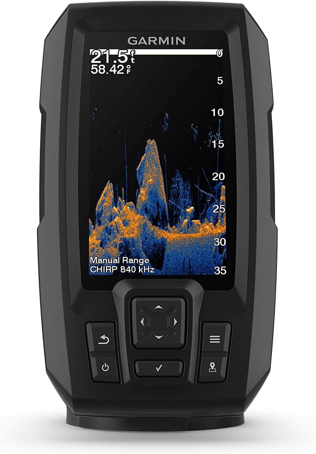 Garmin Striker Vivid 4cv Bundle with Transducer and Protective Cover, 4-inch Color Fishfinder, Vivid Scanning Sonar Color Palettes 010-02550-00