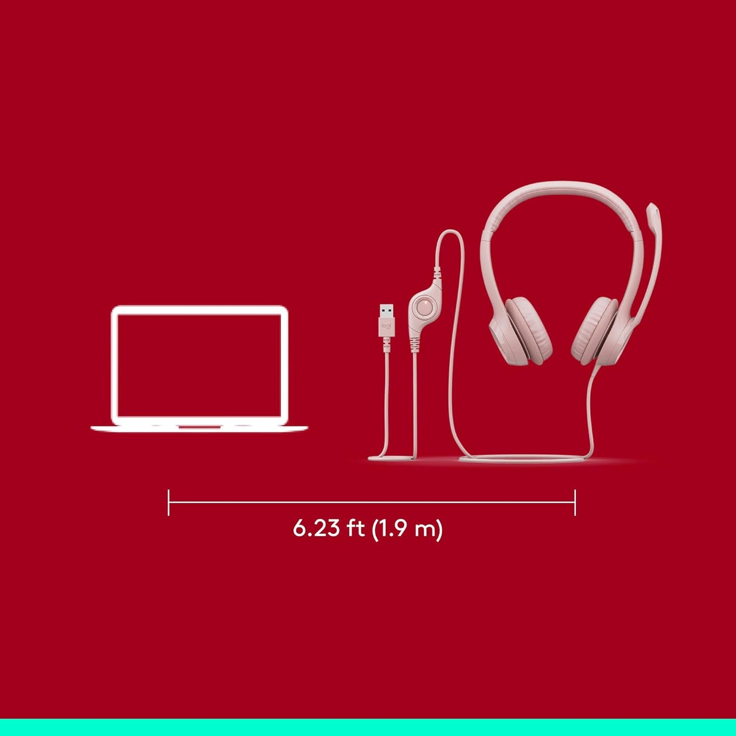 Logitech Zone 301 Wireless Bluetooth Headset with Noise-Canceling Microphone, Compatible with Windows, Mac, Chrome, Linux, iOS, iPadOS, Android – Graphite