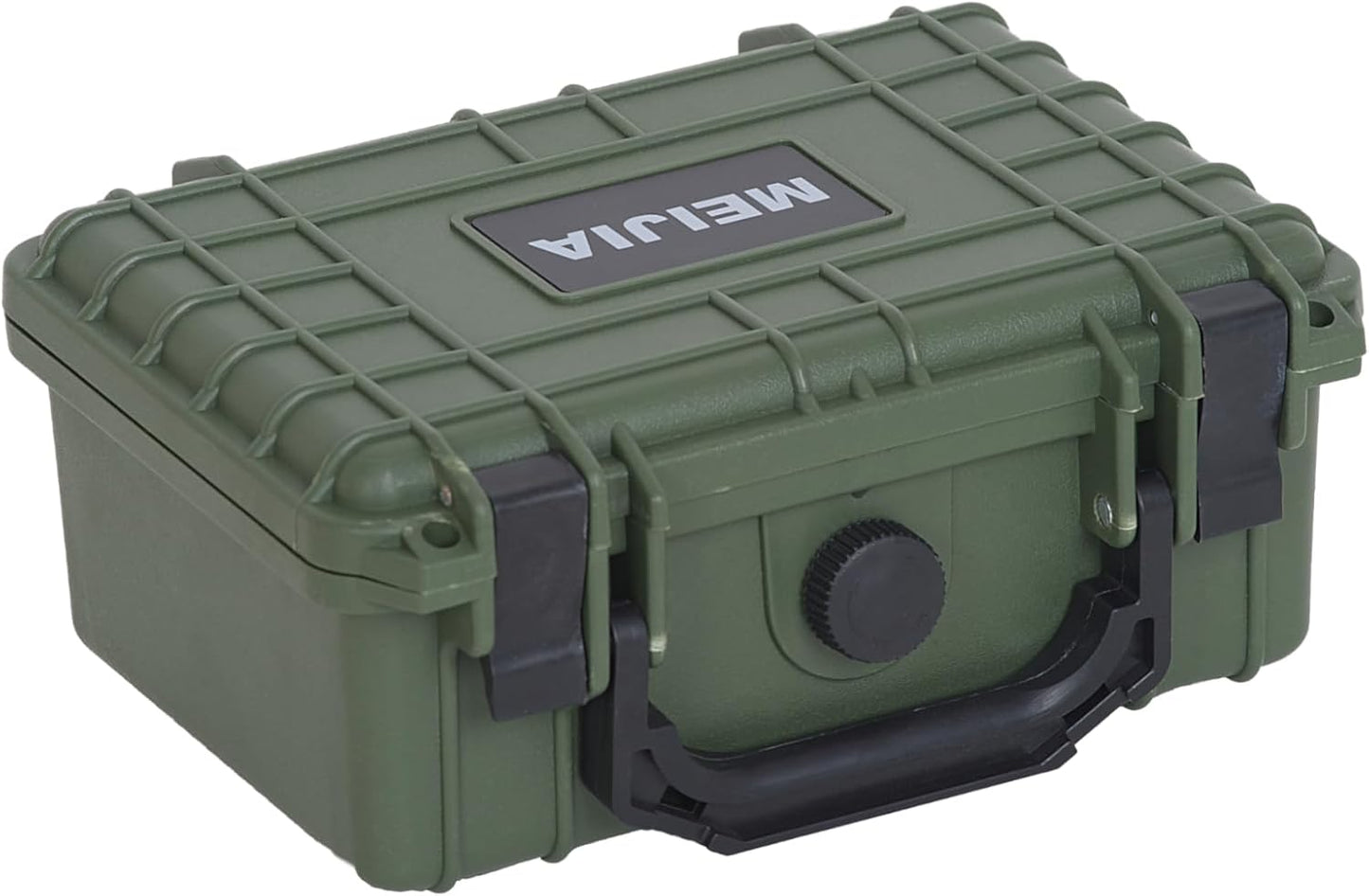 MEIJIA Portable All Weather Waterproof Protective Hard Case,Camera Case with Customizable Fit Foam, Fit use of Drones, Cameras, Equipments, 8.12"x6.56"x3.56" (Black)