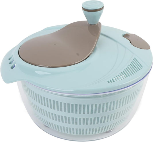 Salad Spinner Lettuce Dryer, Hand Crank Rotary Vegetable Dryer Veggie Washer with Colander, Vegetable Spinner Drain Basket, Vegetables Fruits Wash Spinner Bowl