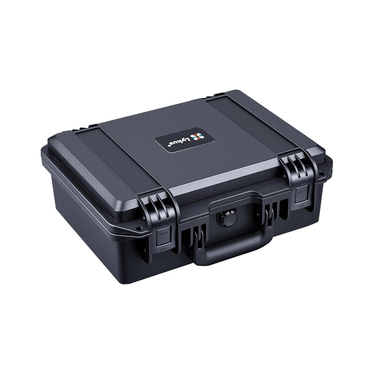Lykus HC-3810 Waterproof Hard Case with Customizable Foam Insert, Interior Size 38x28x13.5cm, Suitable for Camera, Lens, Drone, mic, Flashlight, Telescope, Action cam, Electronics, Tools, and More