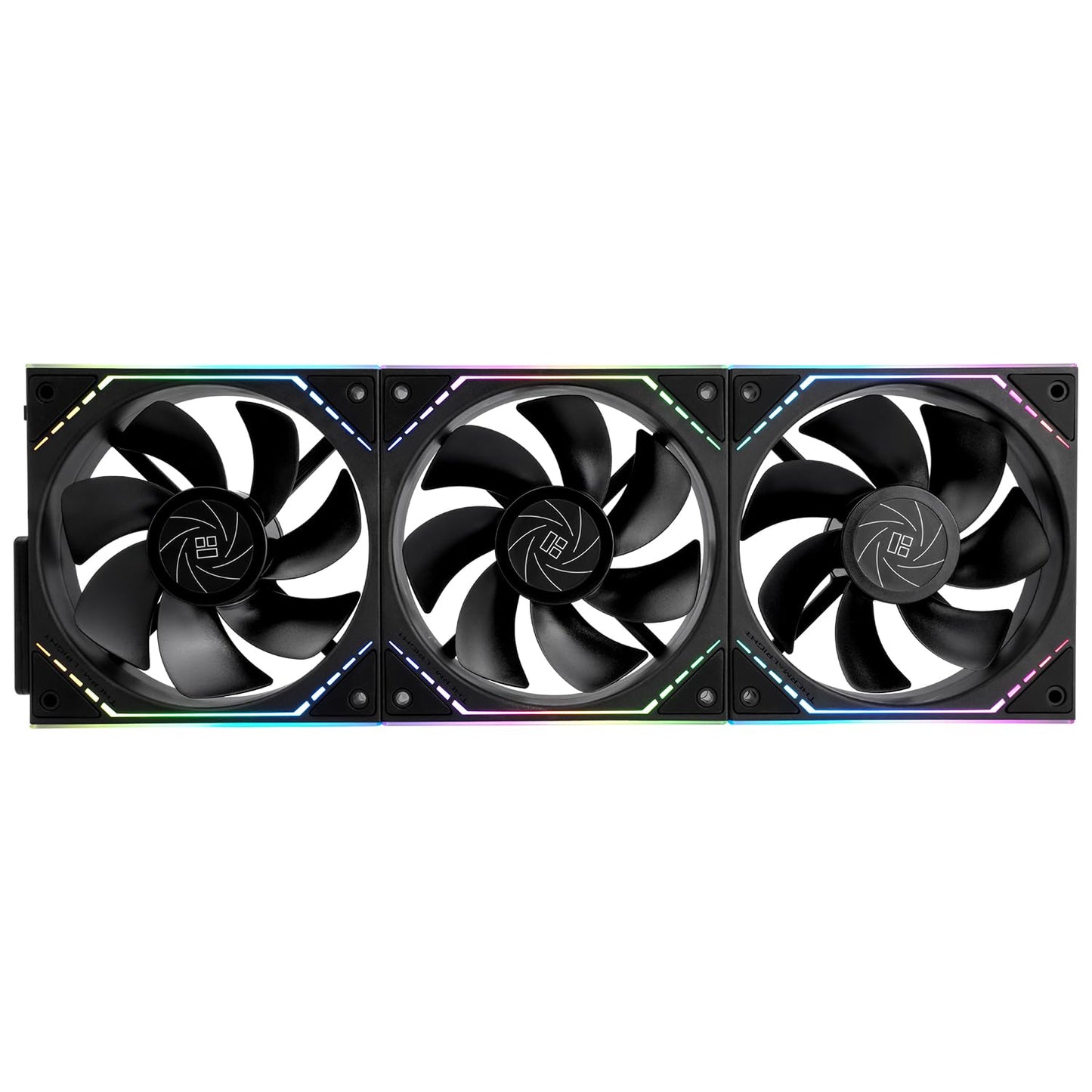 Thermalright TL-M12QR X3 Case Fan, CPU Cooler Comes with ARGB Mirror Light Effect,PC PWM Silent Cooling with 1500RPM Speed,Reverse CPU Cooler Fan (120mm, Black)
