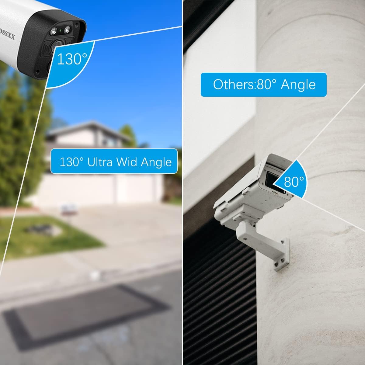 (4K/8.0MP,130°Ultra Wide Angle,2-Way Audio) Wired PoE Camera System with Monitor Outdoor IP Camera for House Indoor Home Security Systems, PIR Surveillance Cameras Video DVR Set