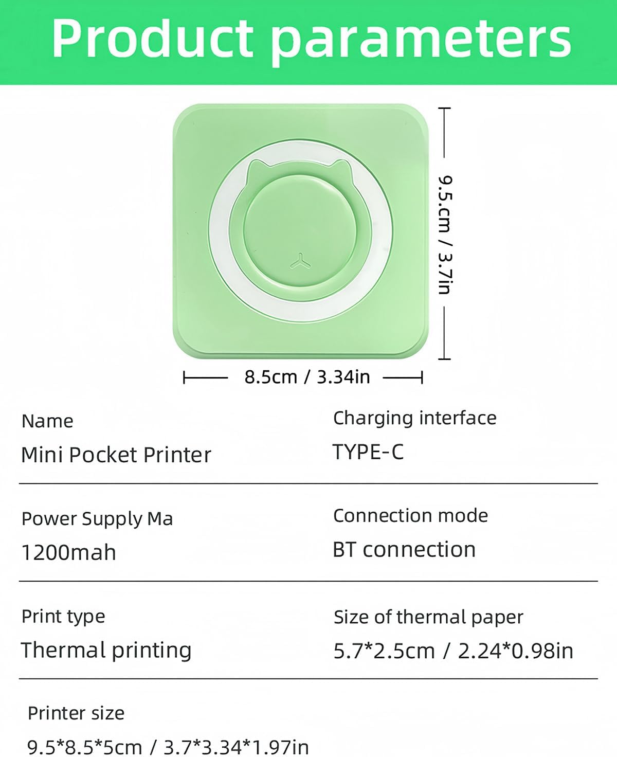 Label Maker - Mini Portable Sticker Printer with 13 Rolls Self-Adhesive Thermal Papers, Labeller Machine for Home Office Study Business Texts Journal, Blue