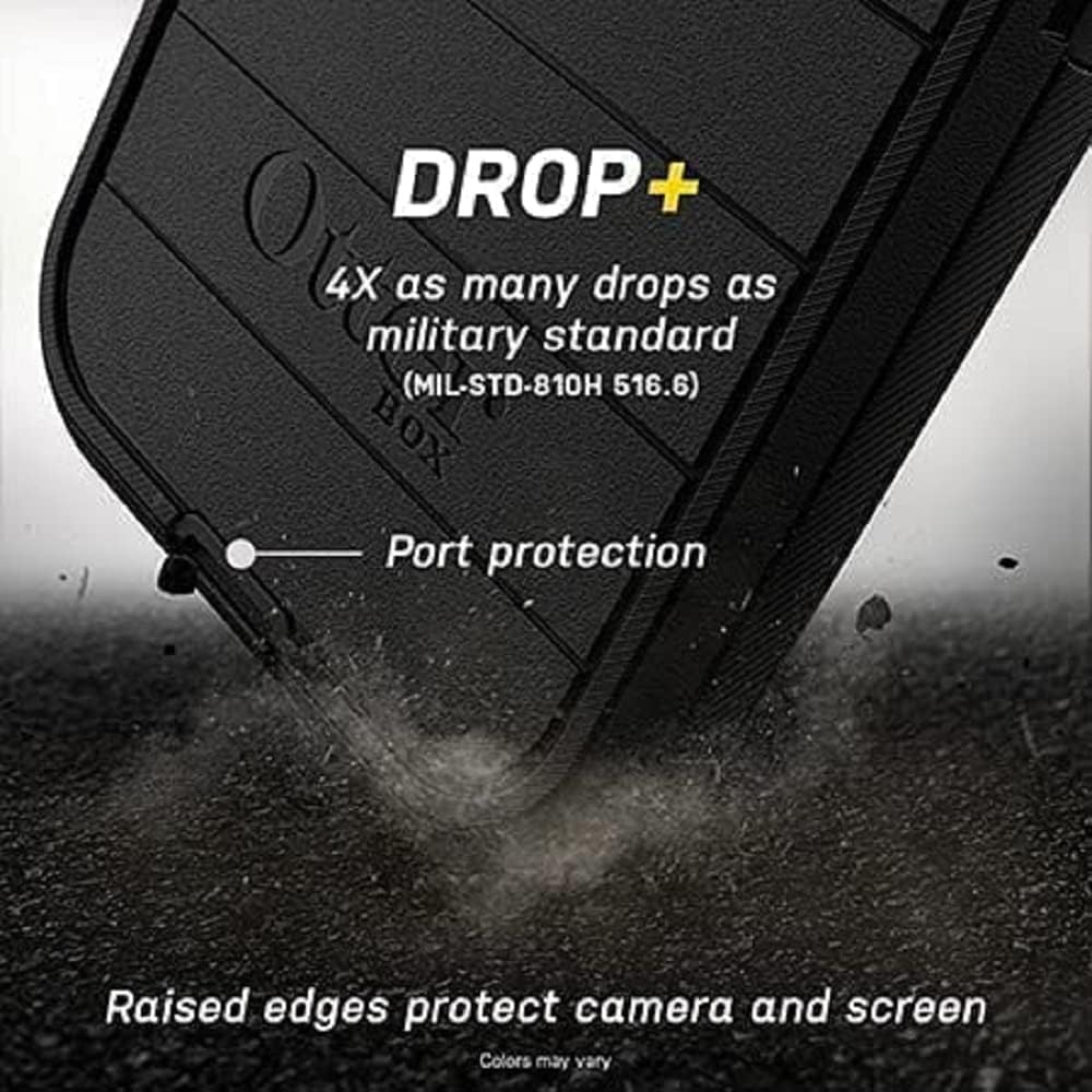 OTTERBOX Defender Series Case for Samsung Galaxy S22 (Only) - Holster Clip Included - Microbial Defense Protection - Non-Retail Packaging - Black
