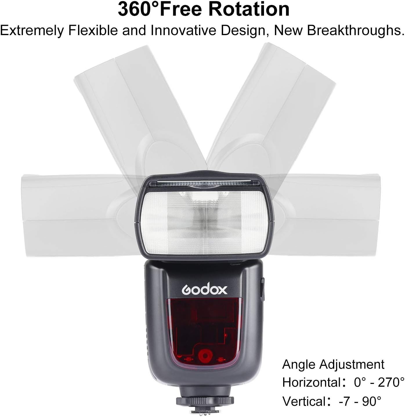 GODOX V860II-C Kit E-TTL High-Speed Sync 1/8000s 2.4G GN60 Li-ion Battery 1.5s Recycle Time Camera Flash Speedlite Light for Canon EOS Cameras (V860II-C)