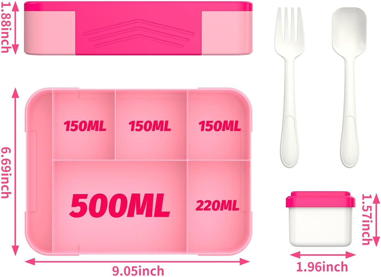 Hap Tim Bento Box Lunch Box for Kids (CA1265-BL)