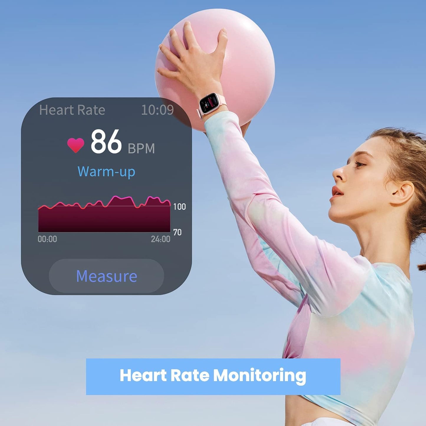 Amazfit GTS 2 Mini in Pink Smartwatch GPS Fitness Tracker for Men Women, Alexa Built-in, 14 Days Battery Life, 70+ Sports Modes, Blood Oxygen Heart Rate Sleep Monitor, AMOLED Screen, 5 ATM Waterproof