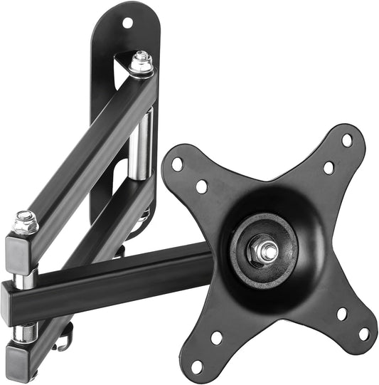 Suptek Full Motion Adjustable TV Wall Mount Rotation, Swivel and Tilt TV Arm Bracket for Most 15-32 inch LED, LCD Monitor and Plasma TVs VESA 75,100,Black (MA2720)