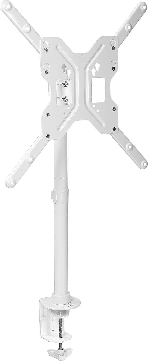 VIVO Ultra Wide TV Desk Mount for up to 55 inch Screens Weighing 29.9kg, Full Motion Height Adjustable Single Television Stand, Black, STAND-V155C