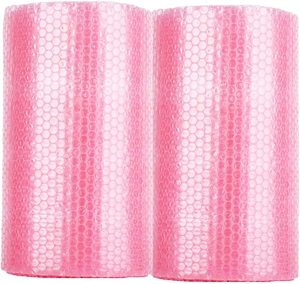 Bubble Cushioning Wrap Rolls 2-Pack,Easy to Tear Small Bubble Thicker & Durable for Packing Delivering & Moving Perforated every 12in 12 Inchx72 Feet Total (white),MR011902