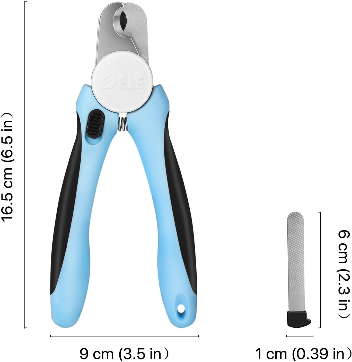 Flexzion Dog Nail Clippers Cat Nail Trimmer, Toe Claw Scissor Grooming Tool with Stainless Steel Blades, File Easy Grip Handle Safety Guard Avoid Overcutting for Small Medium Large Breed Puppy, Pink