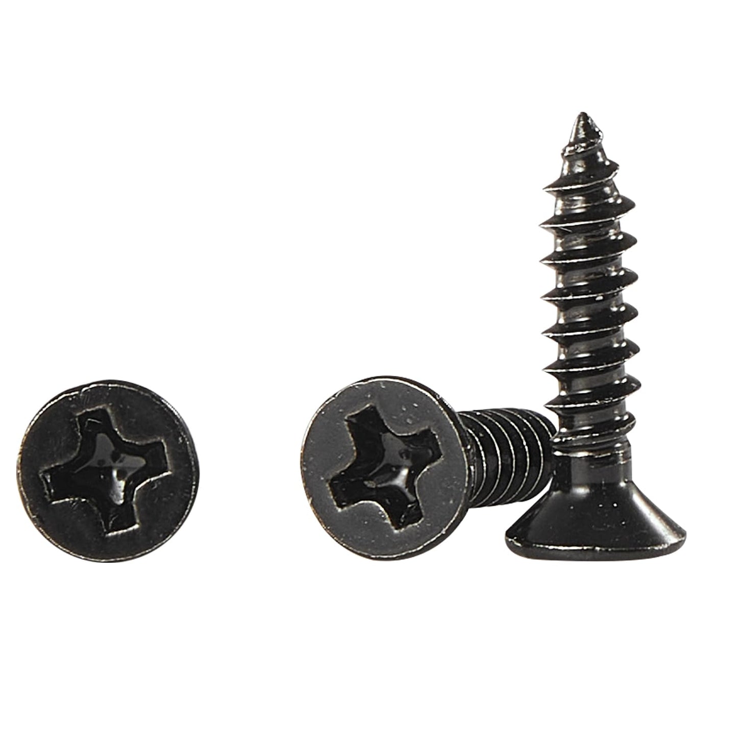 #4 * 2" Wood Screws, Flat Head Phillips Black Stainless Steel, 100Pcs Corrosion Resistant for Wood, Drywall Applications, and Outdoor Use