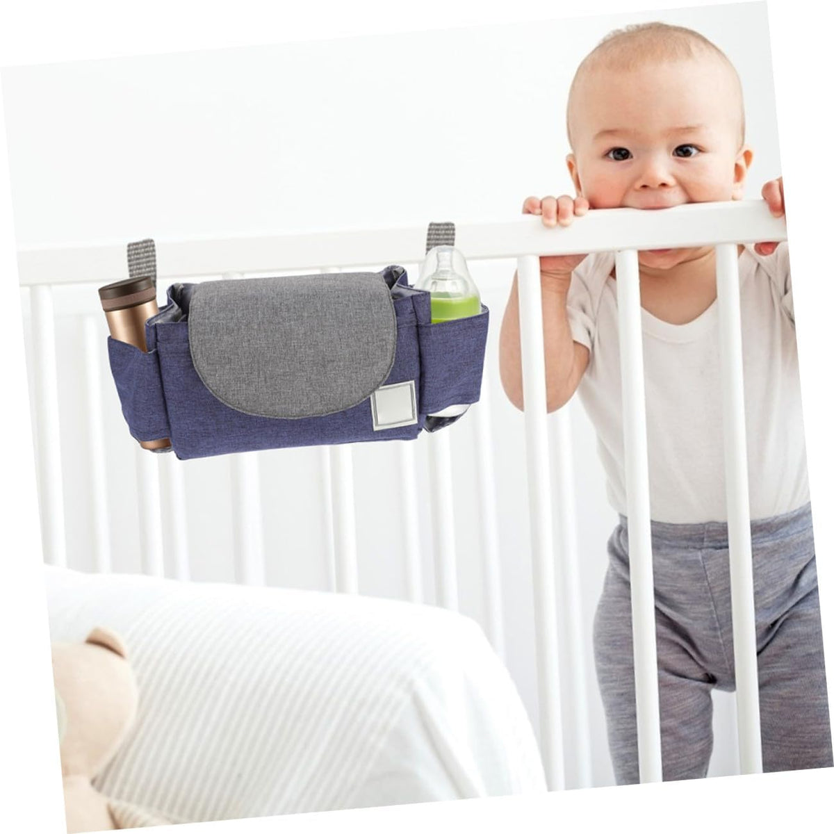 Yardwe 2pcs Diaper Pouch Stroller Hanging Organizer Storage Pouch for Supplies