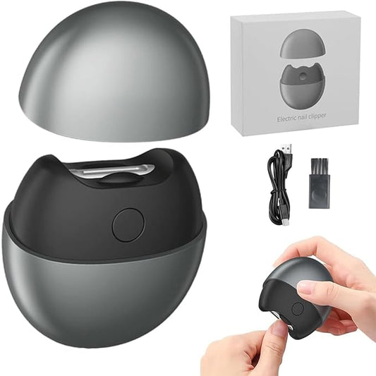 2025 New Electric Nail Clipper, 3-in-1 Automatic Nails Trimmer Toe Clippers with Nails Scraps Storage, Toes with 2 Adjustable Speeds, Electric Toe Nail Cutter for Thick Toenails Seniors (Black)