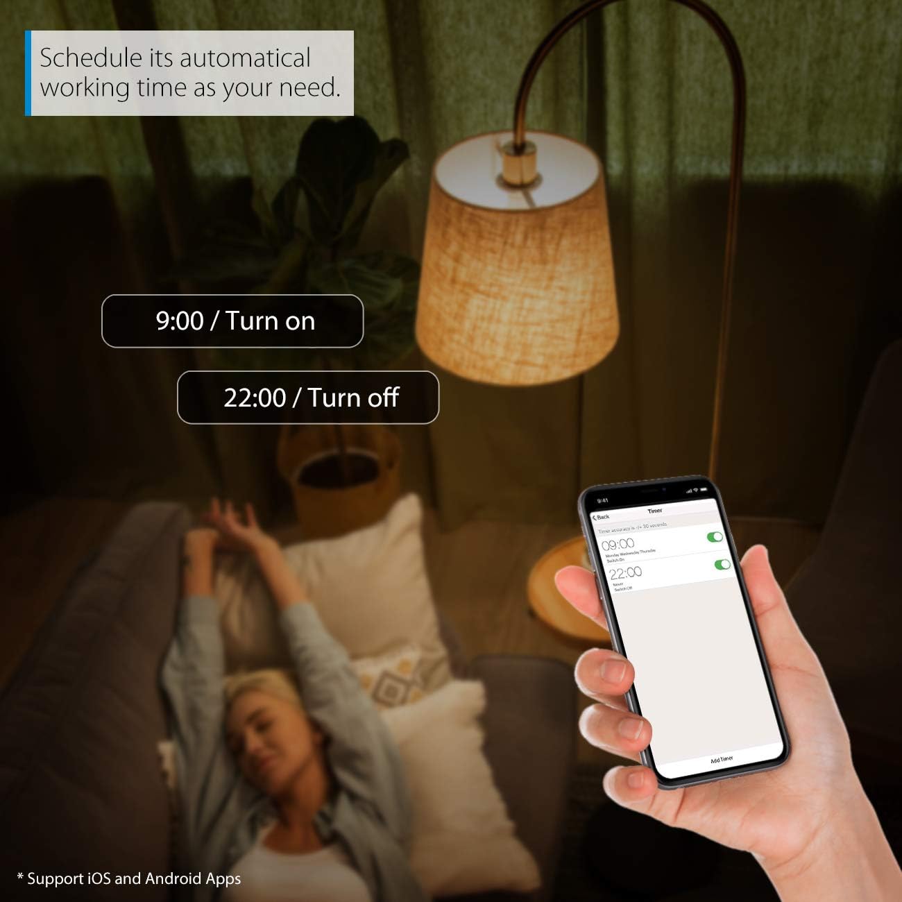 LVWIT Smart Light Bulbs Alexa, A19 60W Equivalent, E26 Smart LED, Work with Google Assistant, Smart Life App, Tuya App, RGB Color Changing Bulb (8.5W), No Hub Required, 4-Pack