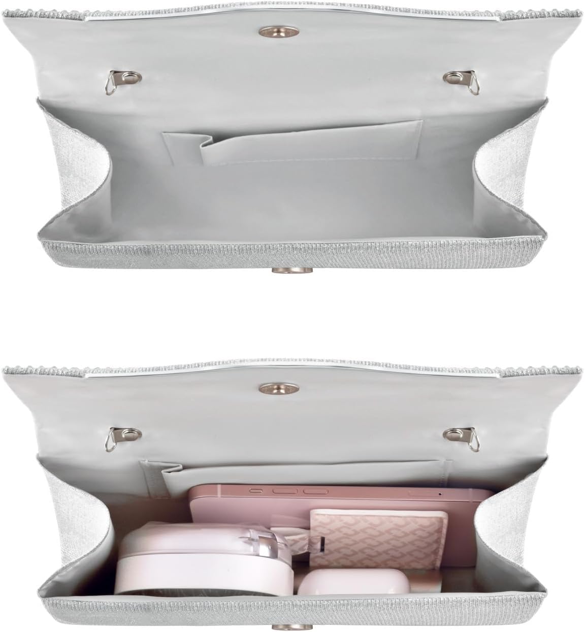 Formal Clutch Purses for Women Evening, Cocktail Clutch Bags Sparkling Shoulder Envelope Party Handbags