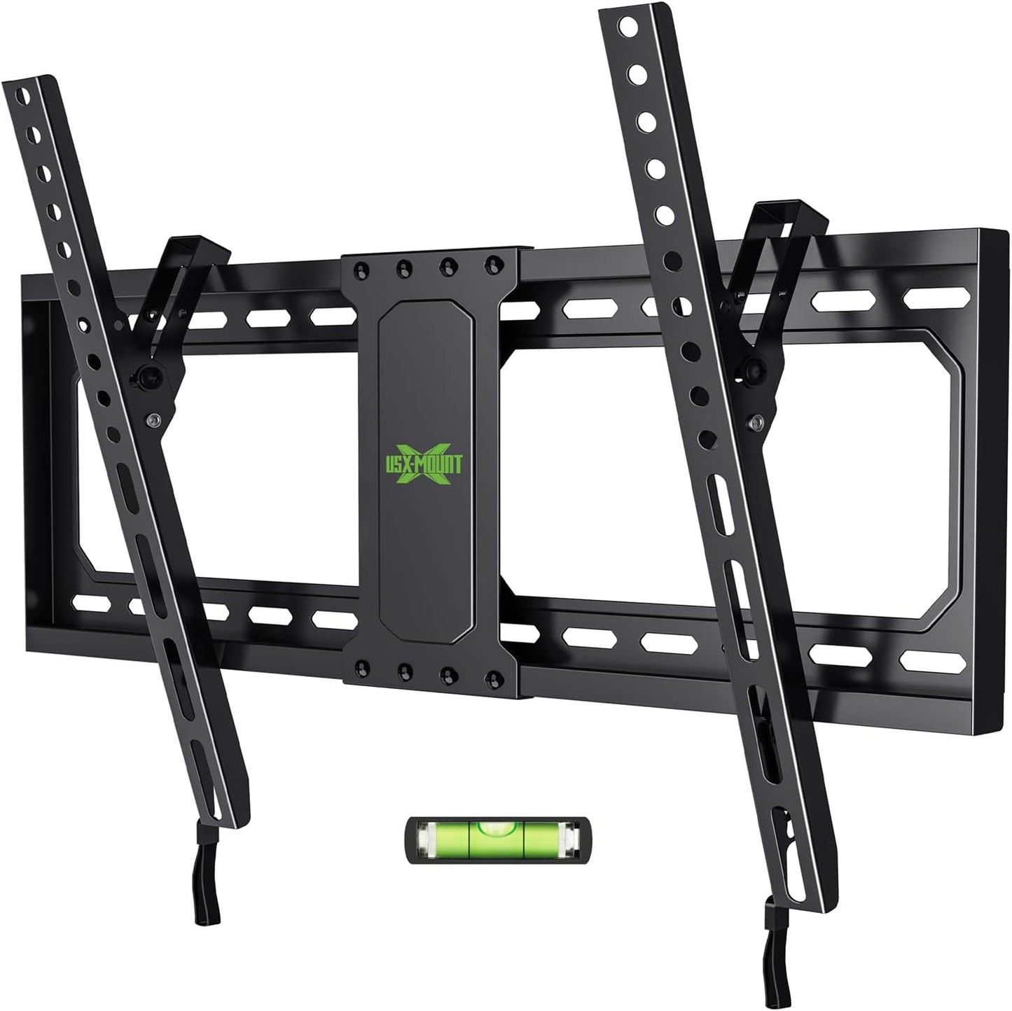USX MOUNT Tilt TV Wall Mount for 37-82 Inch TVs up to 132 Lbs, Low Profile TV Mount, Flat Wall Mount TV Bracket, Fit 16", 18", 24" Wood Studs, Max VESA 600x400mm, Quick Locked and Release, XTL090