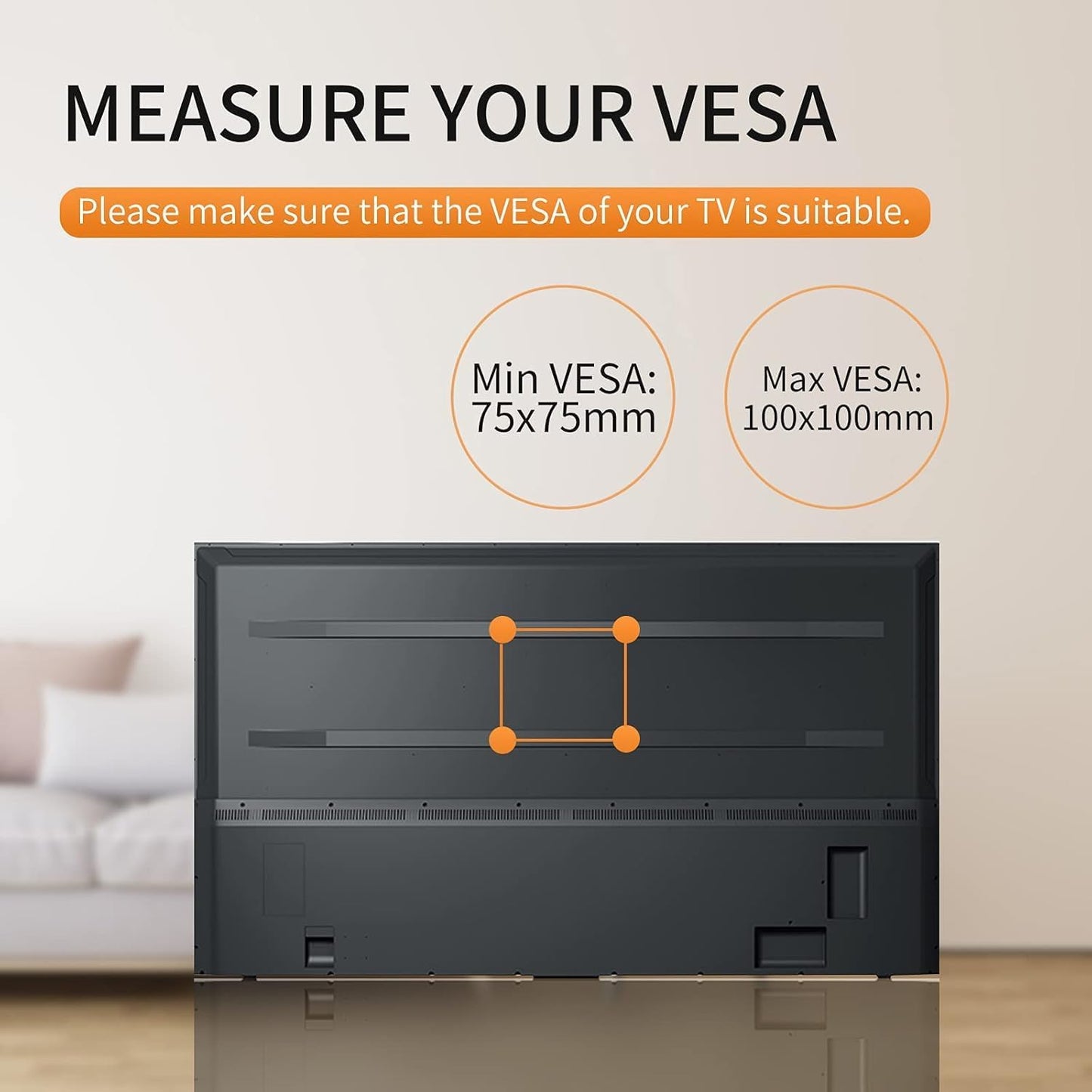 TV Wall Mount, Bracket for Most 13-30 inch LED, LCD Monitor and Plasma TVs, Max VESA 100x100mm by XINLEI (MA1330)