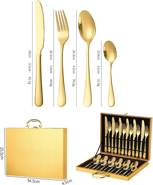 Purilite Select 24-Piece Silverware Set – Mirror Polished