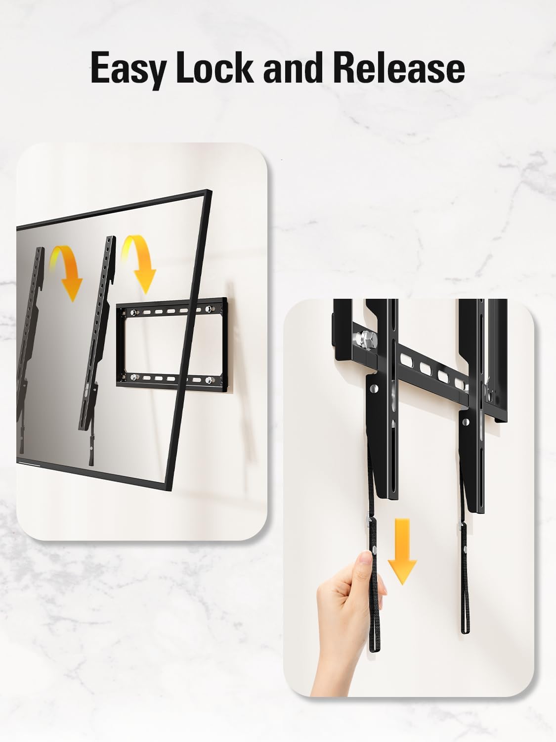 Mounting Dream TV Wall Mounts for Most 26-55" LED, LCD, Plasma TVs, Low Profile TV Mount fits 12", 16" Wood Studs, Fixed TV Bracket up To VESA 400 x 400mm and 100 LBS Loading Capacity MD2361-K